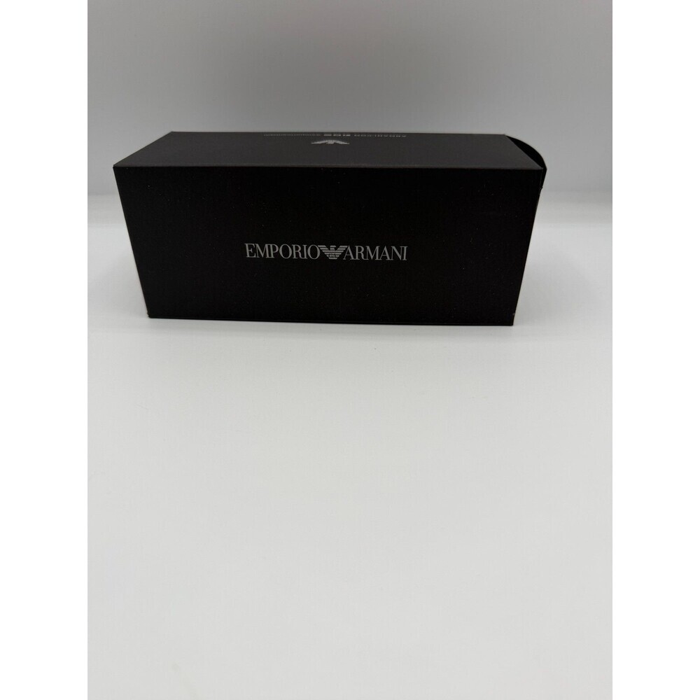 Emporio Armani Sunglasses Case Box Set w/ Papers Authentic Black EUC Gift